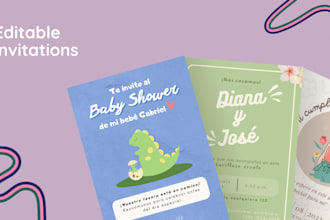 design editable digital invitations in canva