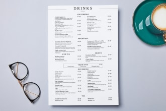 do menu design, price list, restaurant menu, service menu