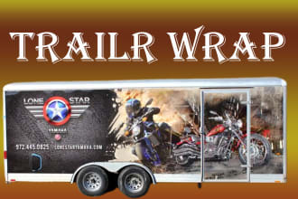 design stylish  truck wrap,  trailer wrap, or van wrap design