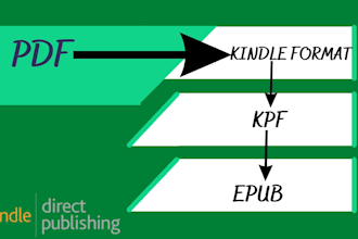 format your PDF ebook to kpf amazon kindle format