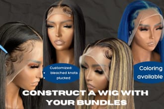sew a wig with hair bundles you provide