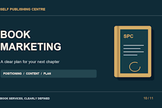 create a book marketing plan and promotional content