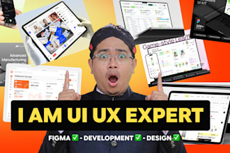 design modern UI UX website saas dashboard and landing page in figma
