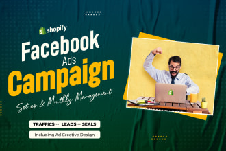 be your strategic facebook ads campaign manager for shopify fb marketing success