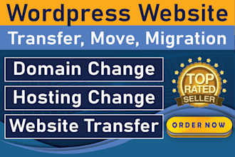 transfer, migrate or move your wordpress website to a new hosting or domain 24h