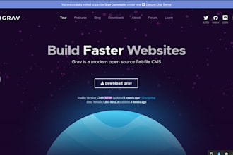 turn static site into a grav cms powered website