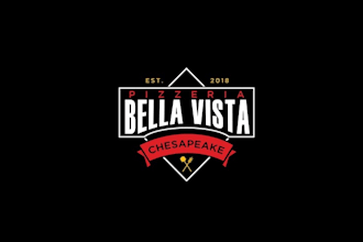 design awesome pizzeria bella vista shirt logo