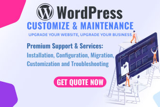 migrate, fix issues or customize wordpress website and forms