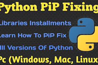 fixing pip and install python project requirements libraries