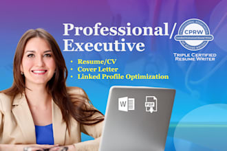 write professional ats resume or CV for sales, federal, finance and medical jobs