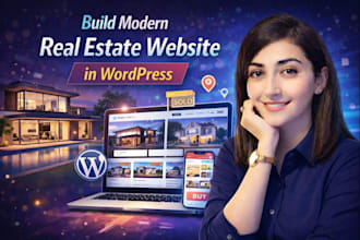 build modern real estate website in wordpress