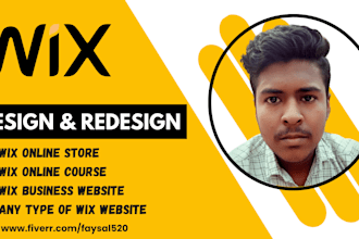 design wix website or redesign wix website and wix online shop