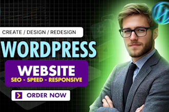 design custom wordpress website business website blog design