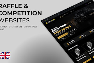 create a UK raffle and prize competition website