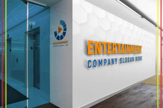 create a unique entertainment logo with for you