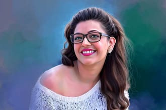 turn your portrait into digital oil painting