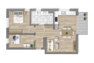 floor plan rendering for architecture