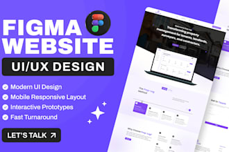 do figma website design, website design figma, website ui ux with prototyping