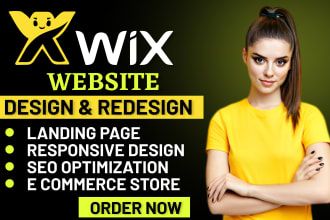 build wix ecommerce store, design or redesign wix website