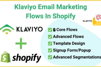 setup klaviyo email marketing flows for shopify