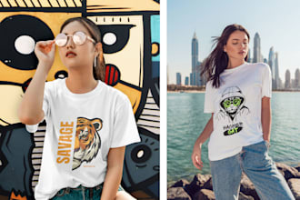 do realistic awesome premium tshirt mockup
