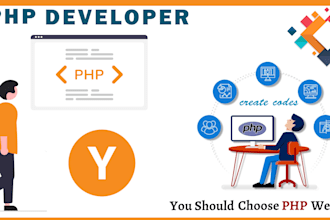 fix, develop, and update the website as a PHP developer