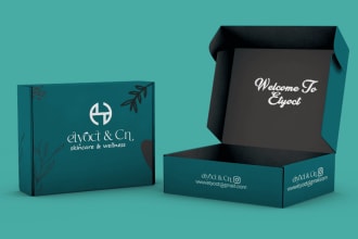 design  box packaging design, product box, mailer box