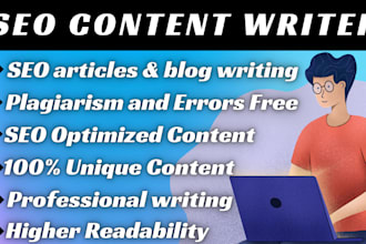 be your SEO content writer, blog writer and article writer