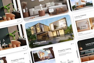 design real estate pitch deck, company profile, presentation design