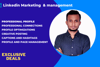 be your linkedin manager to grow your page and profile