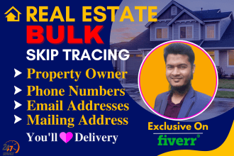 do bulk accurate skip tracing for real estate business