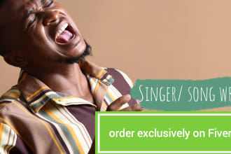 be a singer for your afro house music in nigerian languages