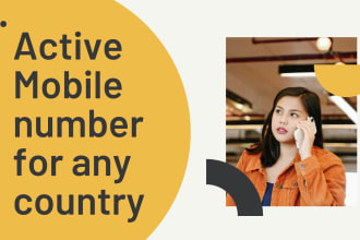 provide mobile phone number leads lists of your target country