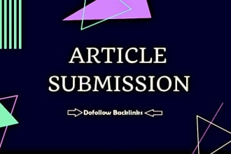create 200 article submission manually