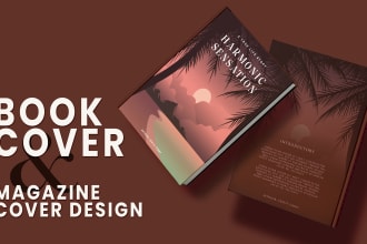 design a professional book or magazine cover within 24h