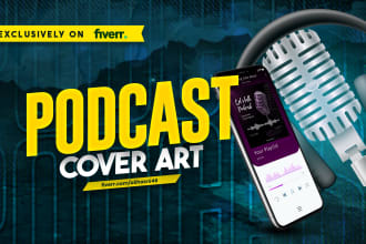 design podcast cover art, podcast cover design, podcast logo and podcast artwork