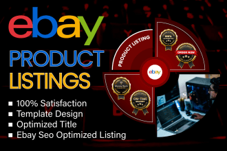 do ebay listing, ebay product listing, ebay SEO listing, ebay lister