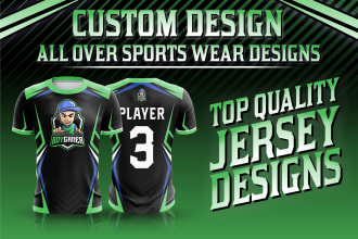do awesome jersey design and sublimation design