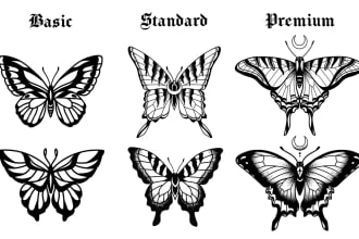 design a beautiful butterfly drawing