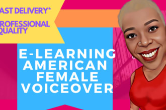 record an american female elearning voiceover