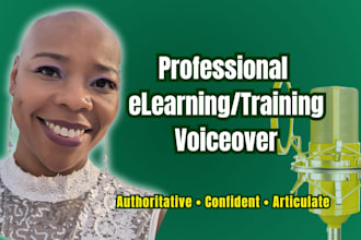 record a professional e learning or training video voiceover