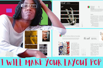 design the editorial spread or layout of your book, brochure, or magazine