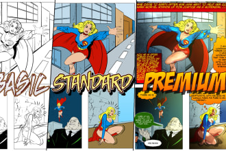 create comic book illustrations and graphic novels sfw nsfw