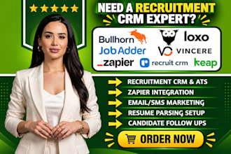 do bullhorn recruit CRM loxo vincere jobadder automation zapier API integration