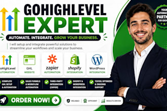 setup gohighlevel automation ghl website zapier shopify wordpress integration