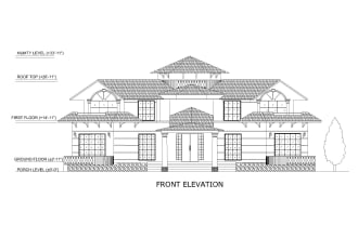 draw architectural drawing, blueprints, elevations, etc in cad