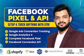 fix or setup meta facebook pixel conversion API shopify ga4 gads tracking GTM