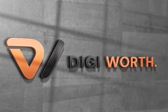 design brilliant digital media marketing and business logo