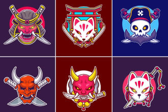 design high quality tiki mask logo with express delivery