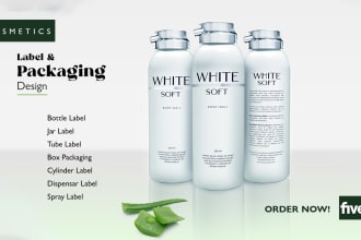 do minimalist cosmetics packaging and beauty products label